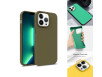 iPhone 16 Pro Silikone Cover - Sortgrøn