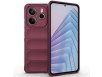 Xiaomi Redmi Note 14 5G Wave Silikone Cover - Vinrød