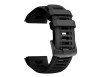 Silikone urrem til Garmin Instinct-serien – Justerbar & med metalspænde - Sort