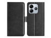 Xiaomi Redmi Note 14 5G Læder Flip Cover med Kortholder - Sort