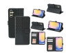 Samsung Galaxy A25 5G Flipcover - Kubisk Mønster & Kortholder - Sort