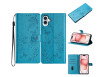 iPhone 16 Lino Flip Cover - Blå