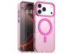 Gennemsigtigt iPhone 17 Pro Max Cover Med MagSafe - Pink