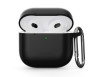 Beskyttelsesetui til AirPods 4 - Silikone & Krog - Sort