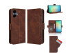 Samsung Galaxy A06 Lædercover med Kortholder & Magnetlukning - Brun