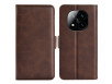 Xiaomi Redmi Note 14 Pro+ 5G Læder Flip Cover - Brun