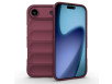 iPhone Air Silikone Cover med Bølget Bagside - Bordeaux Rød