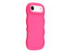 Wavy iPhone Air Silikone Cover Med Bølget Kant - Pink