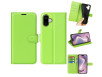iPhone 16 Plus Graviera Læder Flip Cover - Grøn