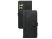 Samsung Galaxy A56 5G Flip Cover - Læder Struktur & Magnetlukning - Sort