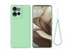 Motorola Edge 50 Neo - Silikone Cover med Håndrem - Grøn