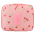 Toilettaske m. Håndtag - Pink Cherry