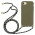 Silikone Cover med Snor til iPhone 7 / 8 / SE (2020) - Grøn