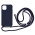 Silikone Cover med Snor til iPhone 11 -Mørkeblå