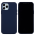 Matte Slim Silikone Cover til iPhone 12 Mini-Mørkeblå