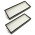 2 stk Filter til Roborock Qrevo Slim