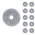 10 stk. Mopper til Dreame L50 Ultra / Dreame L40 Ultra AE / Dreame L40s Pro Ultra