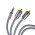 Minijack til Phono kabel - til musikanlæg (1 m)
