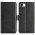 iPhone 16e Læder Flip Cover - Sort