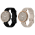 Pakke m. Silicone Rem til Garmin Lily Sort & Silicone Rem til Garmin Lily Beige