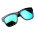 Wayfarer Børnesolbriller med Reflektion og UV-Beskyttelse-Grøn