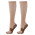 Beige Elastiske Nylon Kompressionsstrømper til Sport, Ski & Rejser-Small (Str. 34-39)