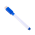 Whiteboard Tusch-Blå