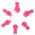 Sten-Saks-Papir Maskestoppere-Pink