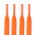 Flade Snørebånd i Polyester - 120 CM-Orange