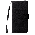 Retro Flip Cover til Samsung Galaxy A14 4G / 5G-Sort