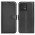Motorola Edge 40 NEO  Flip Cover i Sort Læder med Kortholder