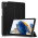 Trifold Læder Flip Cover til Samsung Galaxy Tab A9-Sort