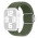 Flettet Nylon Rem til Apple Watch 42 / 44 / 45 / 49 mm - Mørkegrøn