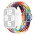 Flettet Nylon Rem til Apple Watch 42 / 44 / 45 / 49 mm - Regnbue