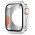 Cover med Beskyttelsesglas / Skærmbeskyttelse til Apple Watch 7 / 8 / 9 - 45mm-Sølv