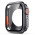 Cover med Beskyttelsesglas / Skærmbeskyttelse til Apple Watch 7 / 8 / 9 - 45mm-Mørkegrå