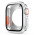 Cover med Skærmbeskyttelse i Beskyttelsesglas / Hærdet Glas til Apple Watch 4 / 5 / 6 / SE (2022/2023) - 44mm-Sølv