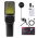 Trådløs RGB Mikrofon med Shock Mount Stativ & Popfilter