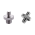 Pakke m. Universel Kameraadapter m. 1/4" til 3/8" skrue & 1/4" til 1/4" Skrue Adapter
