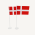 6 stk Dannebrog Bordflag til Fødselsdag