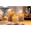 3 stk. Hvide LED Bloklys i Klare Glasstager med Timer