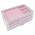 Akryl Smykkeskrin med 3 Skuffer-Pink