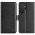 Samsung Galaxy S25 Ultra Læder Flipcover m. Kortlommer & Stander - Sort