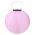 Solcelle Rispapirslampe, 20cm-Lyserød