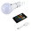 Genopladelig LED-pære med fjernbetjening & timer – E27 fatning, RGB & USB-C opladning