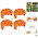 4 stk Spolekapsler til Worx Græstrimmer WA6531 - ABS Plastik, 56,5 x 31,5 mm
