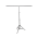 T-Formet Stativ til Foto Baggrund-200 x 200 cm