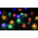 50-LED Solcelle Lyskæde med Blomster - Multifarvet
