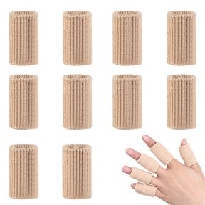 10 Stk Elastiske Fingerbeskytter til Sport