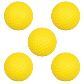 5 Stk Golf Træningsbolde i Skum - Indendørs Golfbolde